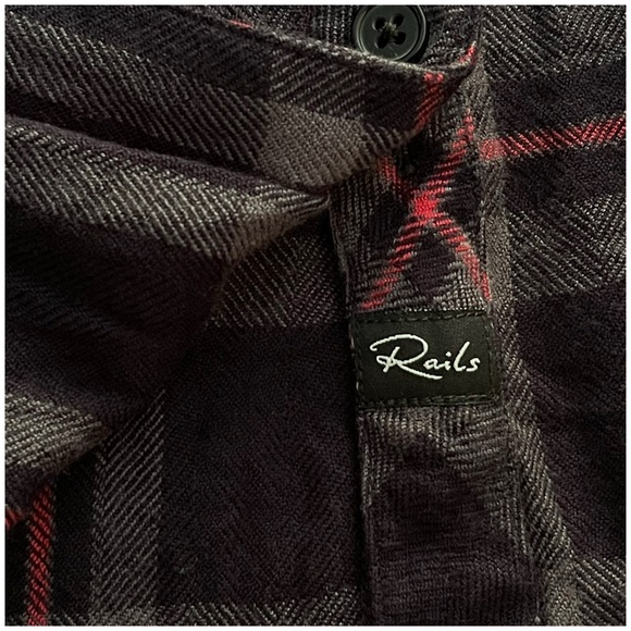 Rails Hunter Shirt in Coal-Grey-Rose Small - Picture 10 of 16